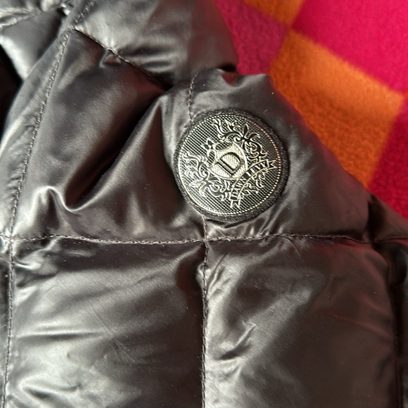 DL2 by Dawn Levy long down coat with fur hood - Picture 7 of 13